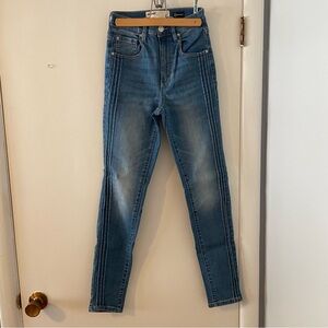 Garage Women's Skinny Jeans with Ribbed Detailing